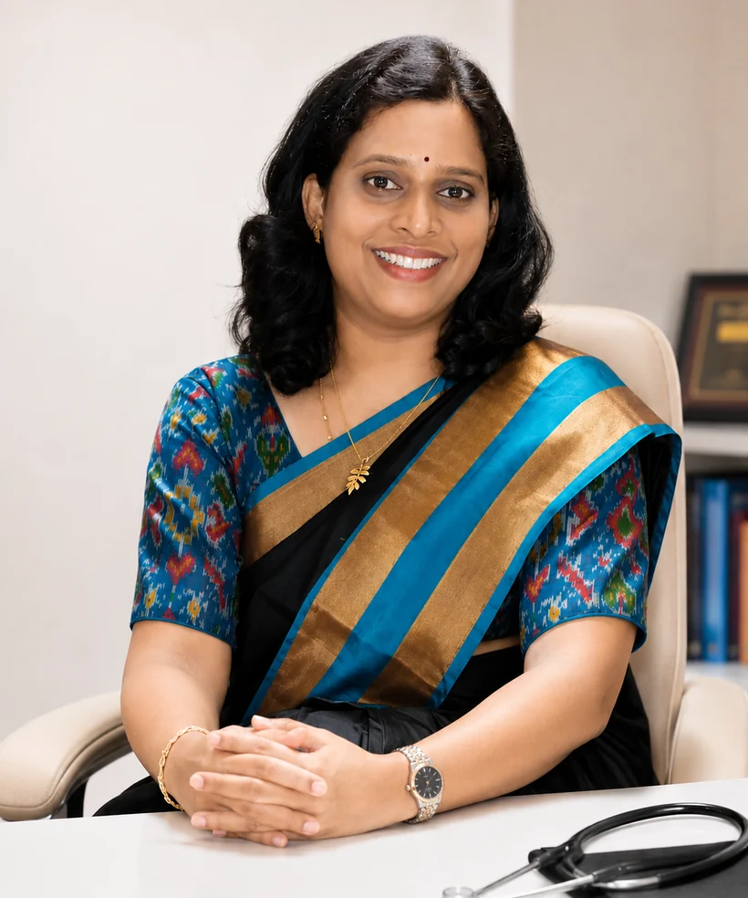Portrait of Dr. Sravanthi Kolli, Gynaecologist and Laparoscopic Surgeon in Visakhapatnam