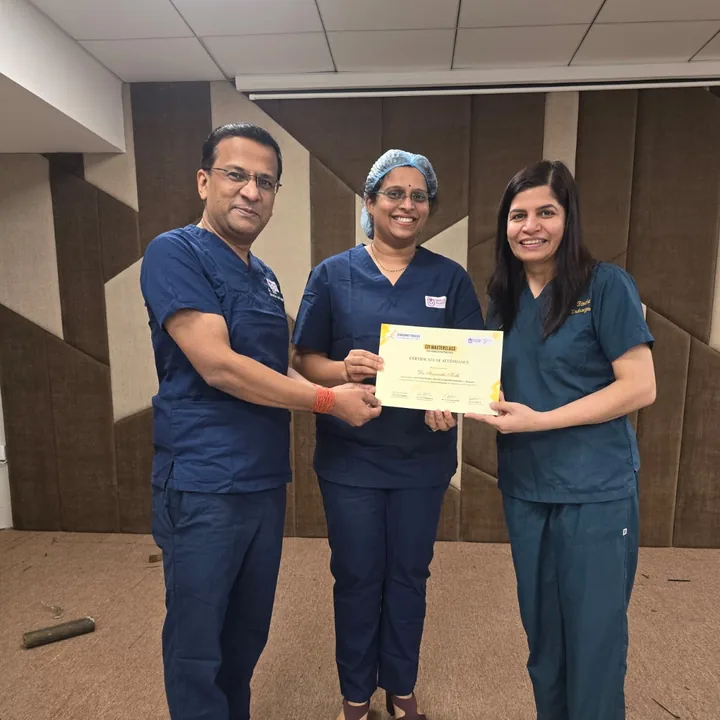 Dr. Sravanthi Kolli at the EFI Masterclass on endometriosis surgery